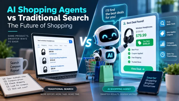 AI Shopping Agents vs Traditional Search How Online Shoppers Will Find, Compare & Buy Products